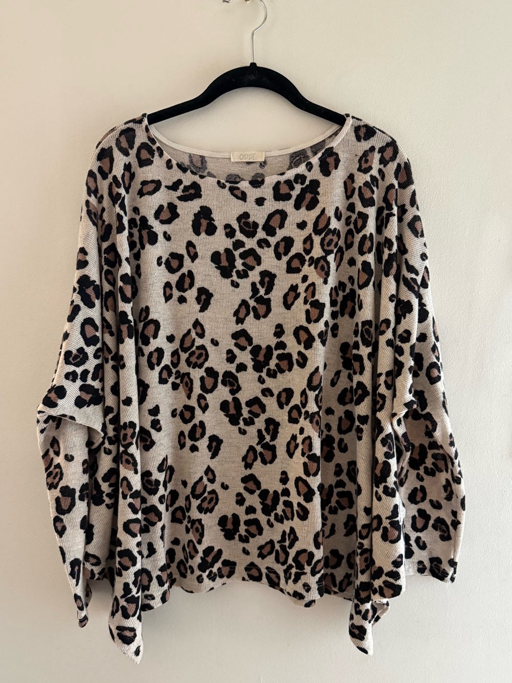 ODDY Leopard Print Swing Sweater M/L